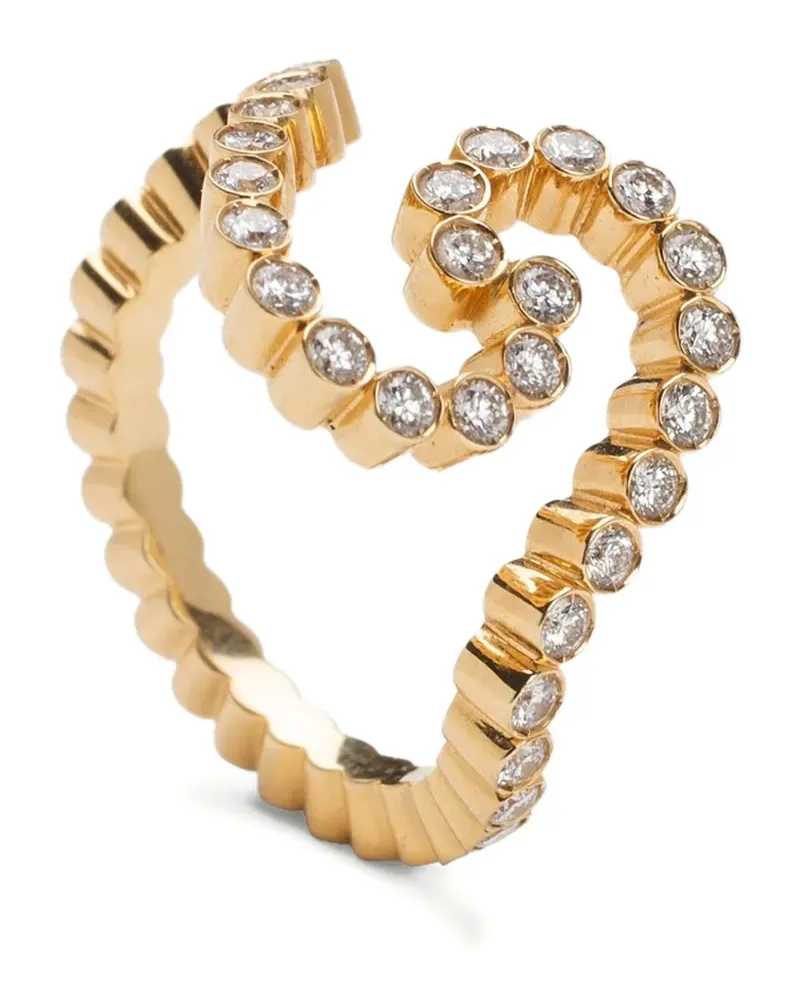 Sophie Bille Brahe 18kt Gelbgoldring mit Diamanten Gold