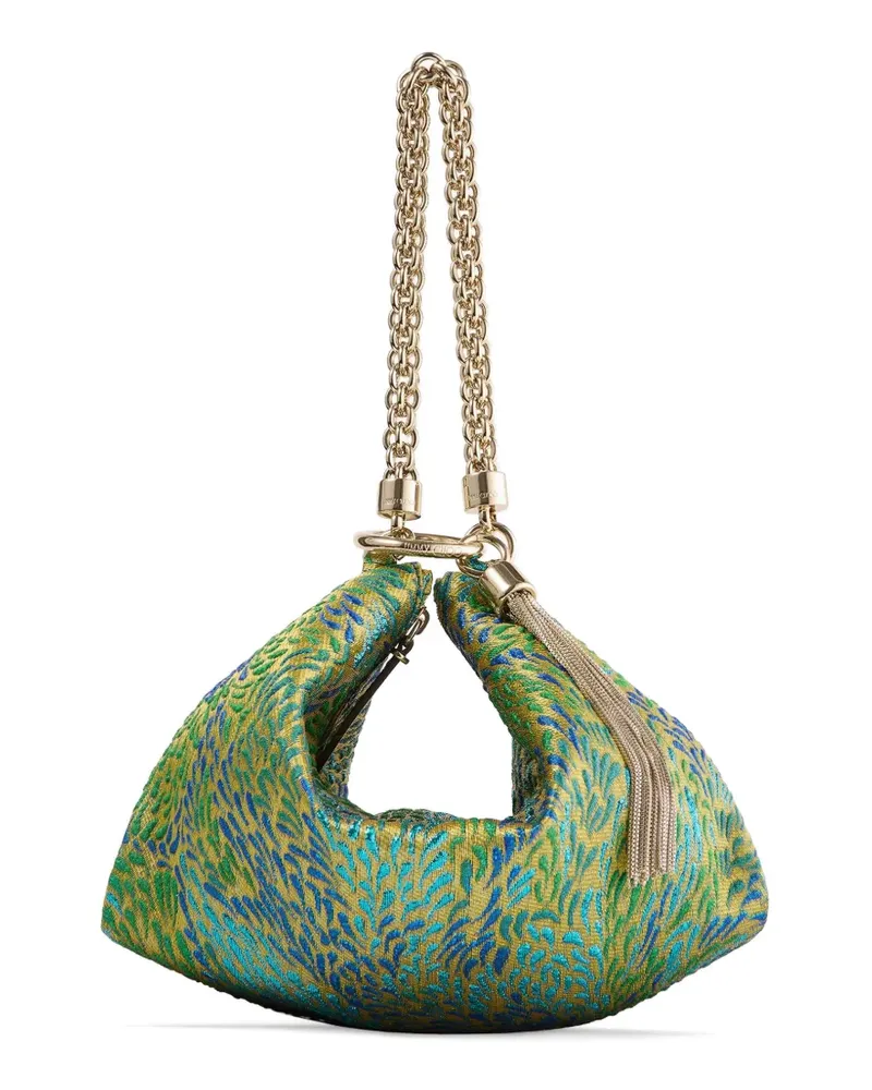 Jimmy Choo Callie Clutch mit Jacquardmuster - Grün Grün