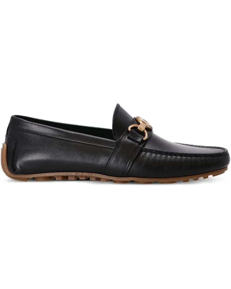 Moschino Loafer mit Medaillon - Schwarz Schwarz