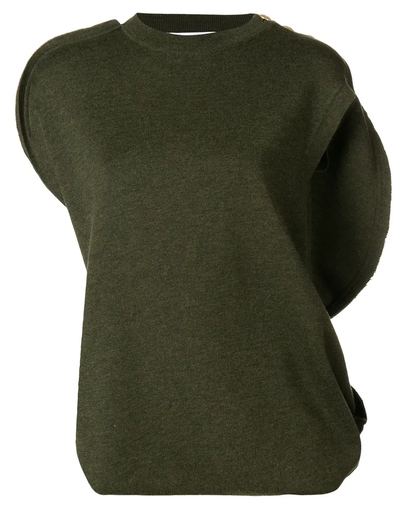 J.W.Anderson Asymmetrisches Strickoberteil - Grün Grün