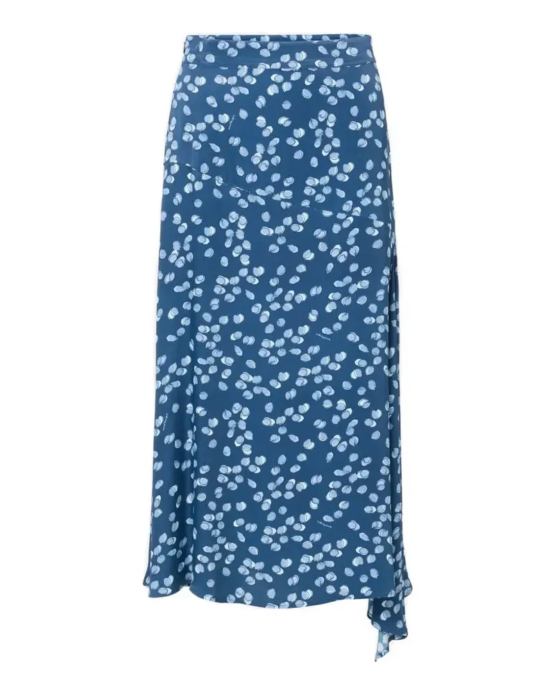 Iceberg lemon-print midi skirt - Blau Blau