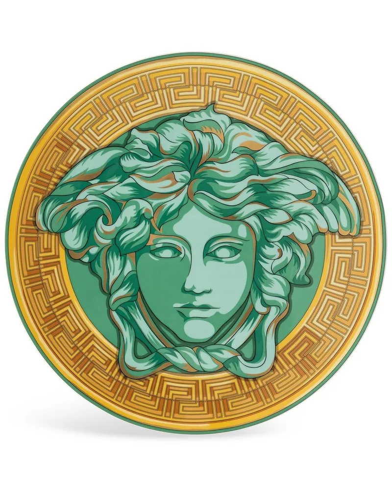 Versace Medusa Amplified Teller, 33,1cm - Grün Grün
