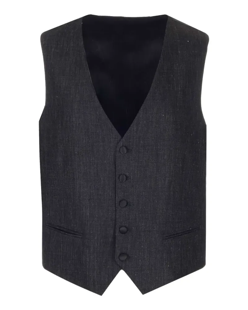 Al Duca D’Aosta 1902 sleeveless waistcoat - Schwarz Schwarz