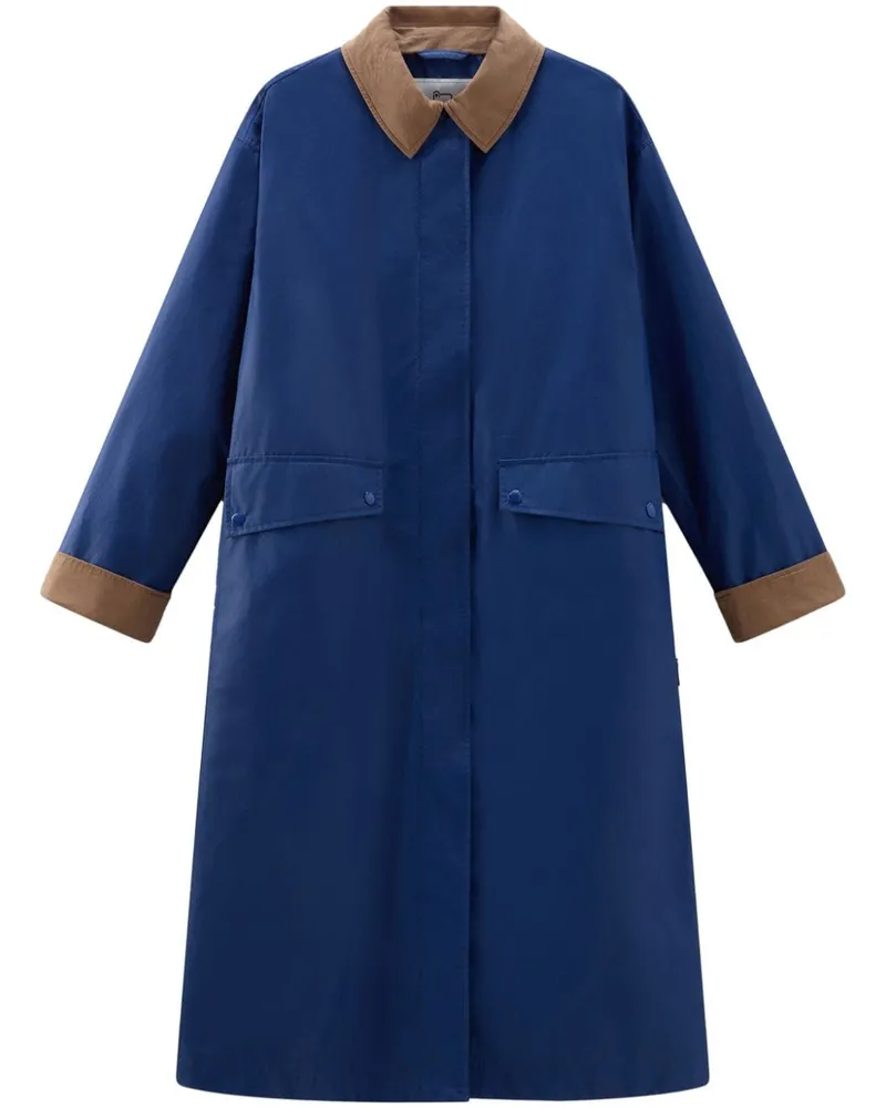 Woolrich Einreihiger Mantel - Blau Blau