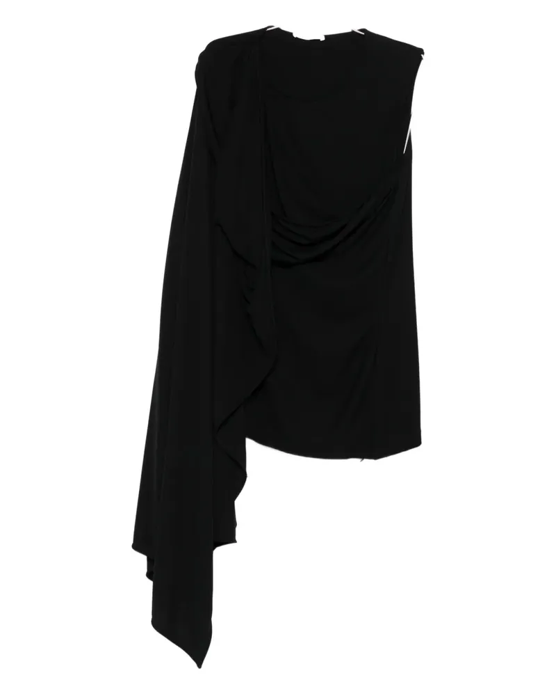 The Row Drapiertes Isadra One-Shoulder-Top - Schwarz Schwarz
