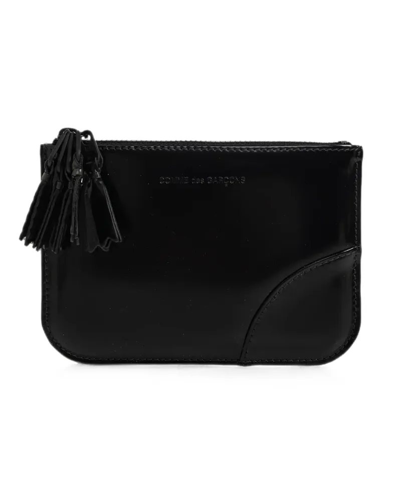 Comme des Garçons Zipper Medley Portemonnaie mit Quasten - Schwarz Schwarz