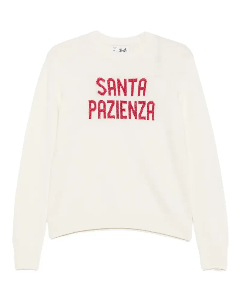 MC2 Saint Barth slogan-print sweater - Weiß Weiß