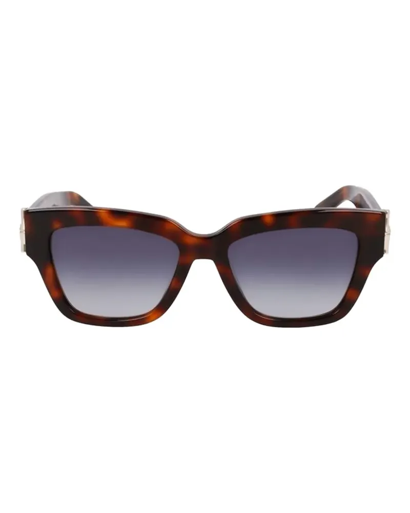 Longchamp tortoiseshell-effect cat-eye sunglasses - Braun Braun