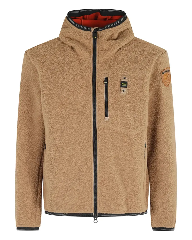 Blauer Alleghany Kapuzenjacke mit Reißverschluss - Nude Nude