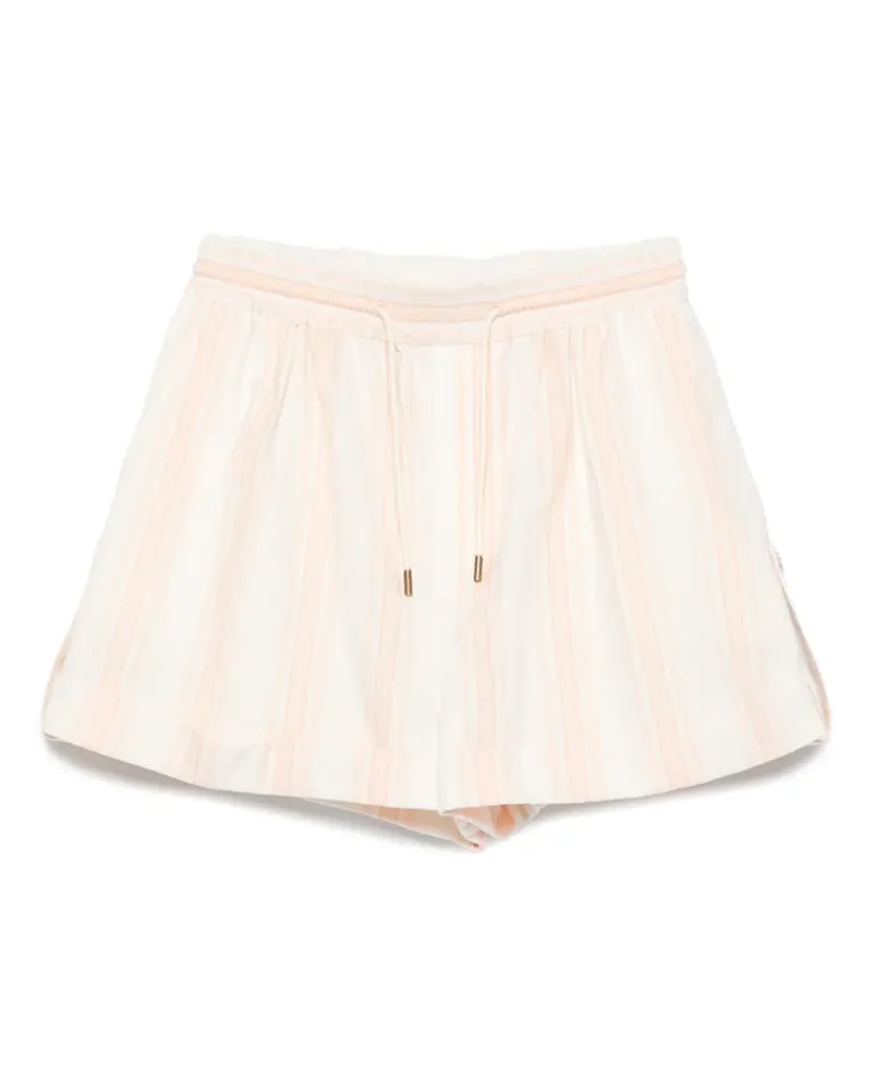 Chloé Gestreifte Shorts - Nude Nude