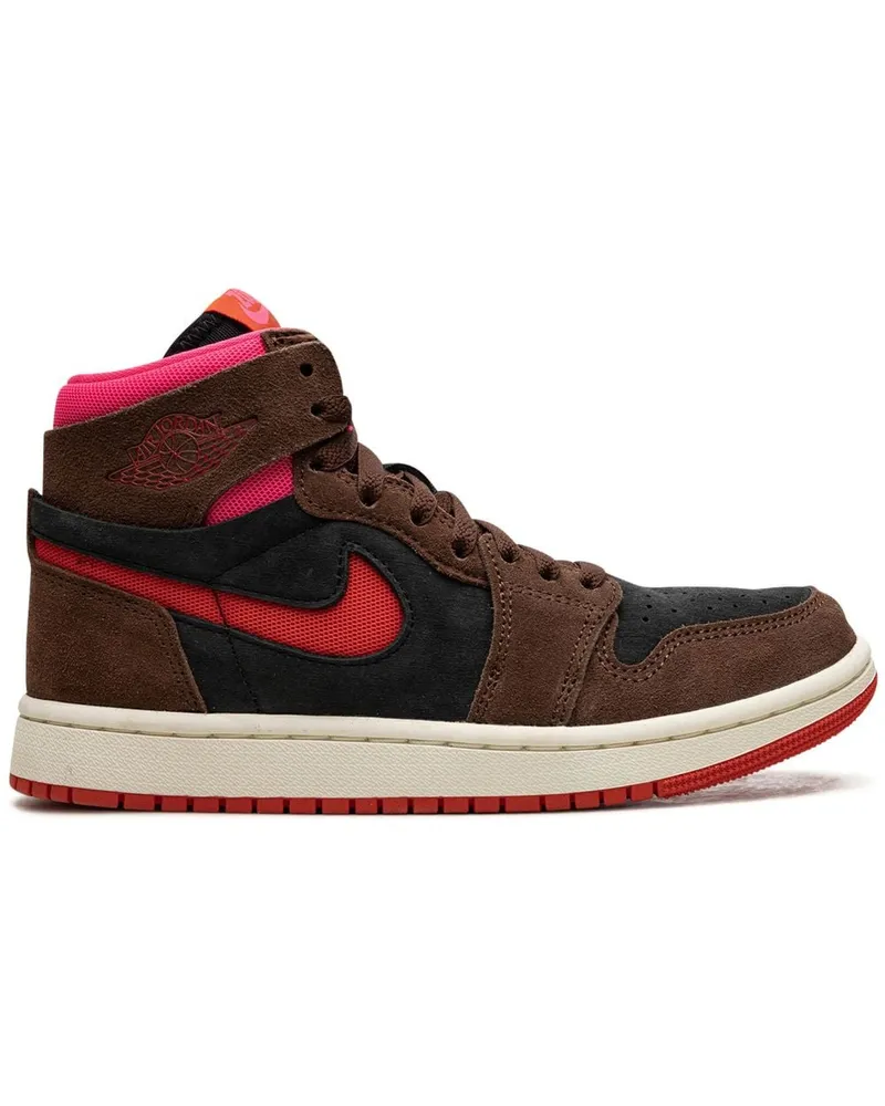 Jordan Air  1 Zoom Air CMFT Cacao Wow/Picante Red/Black/Hyper Rosa Sneakers - Braun Braun