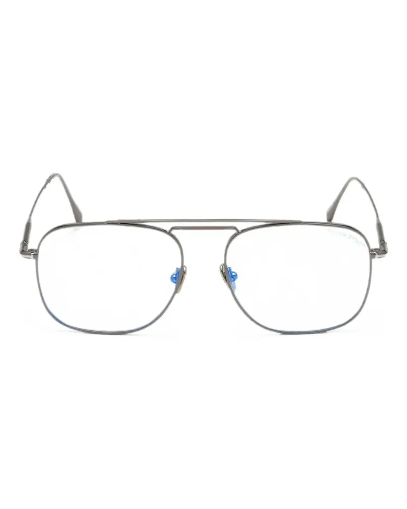 Tom Ford Brille mit geometrischem Gestell - Grau Grau