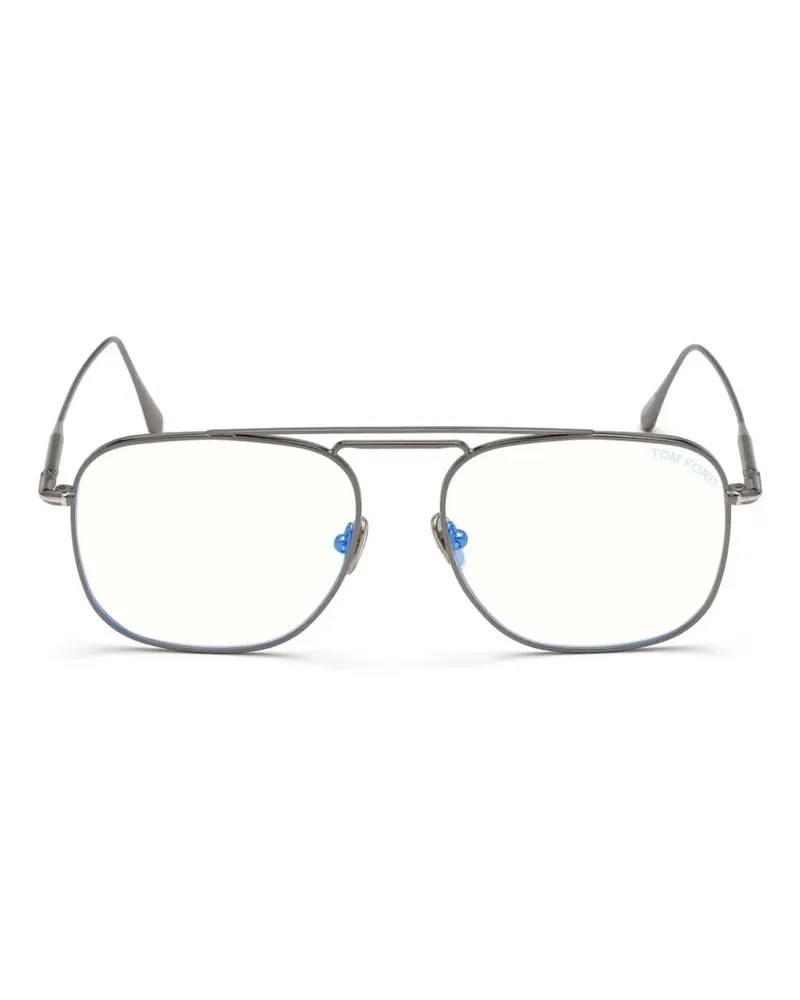Tom Ford Brille mit geometrischem Gestell - Grau Grau