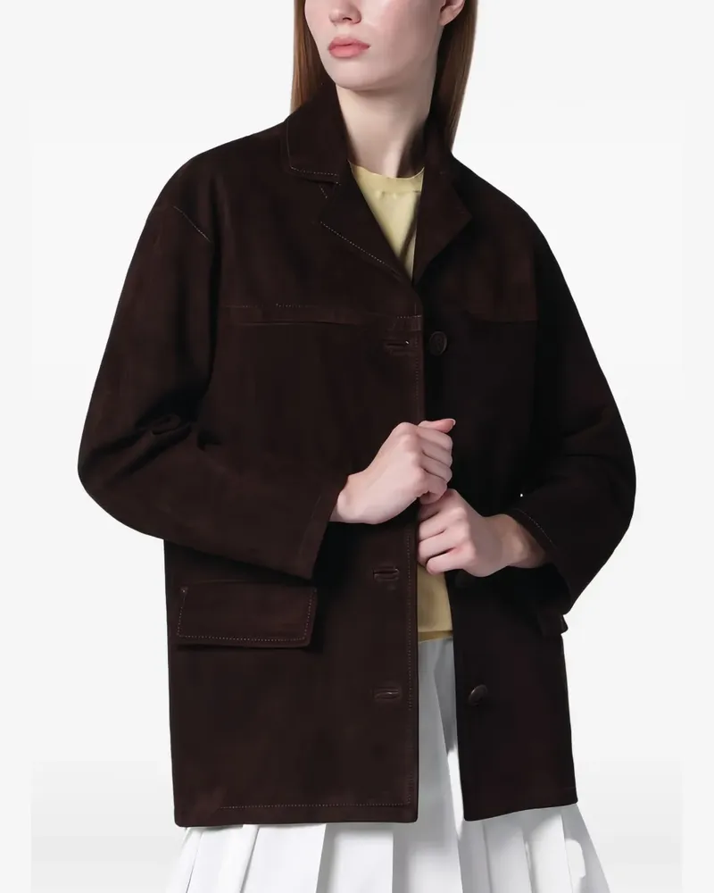 Salvatore Santoro Jacke mit Knopfleiste - Braun Braun