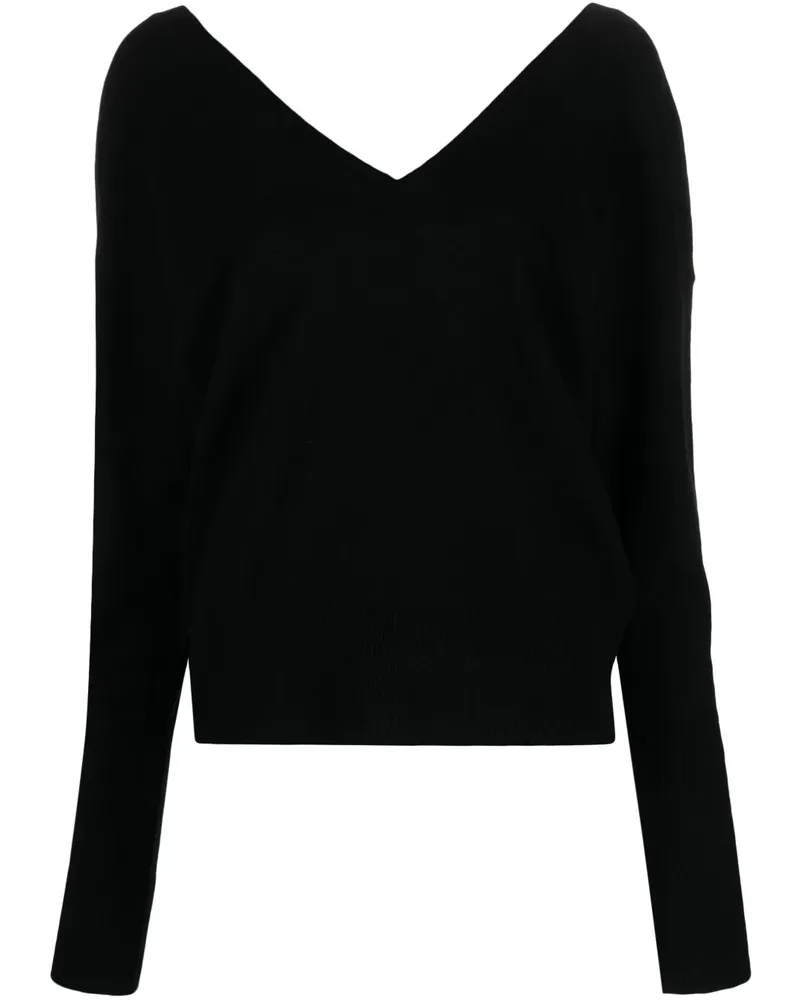 Federica Tosi Cardigan mit V-Ausschnitt - Schwarz Schwarz