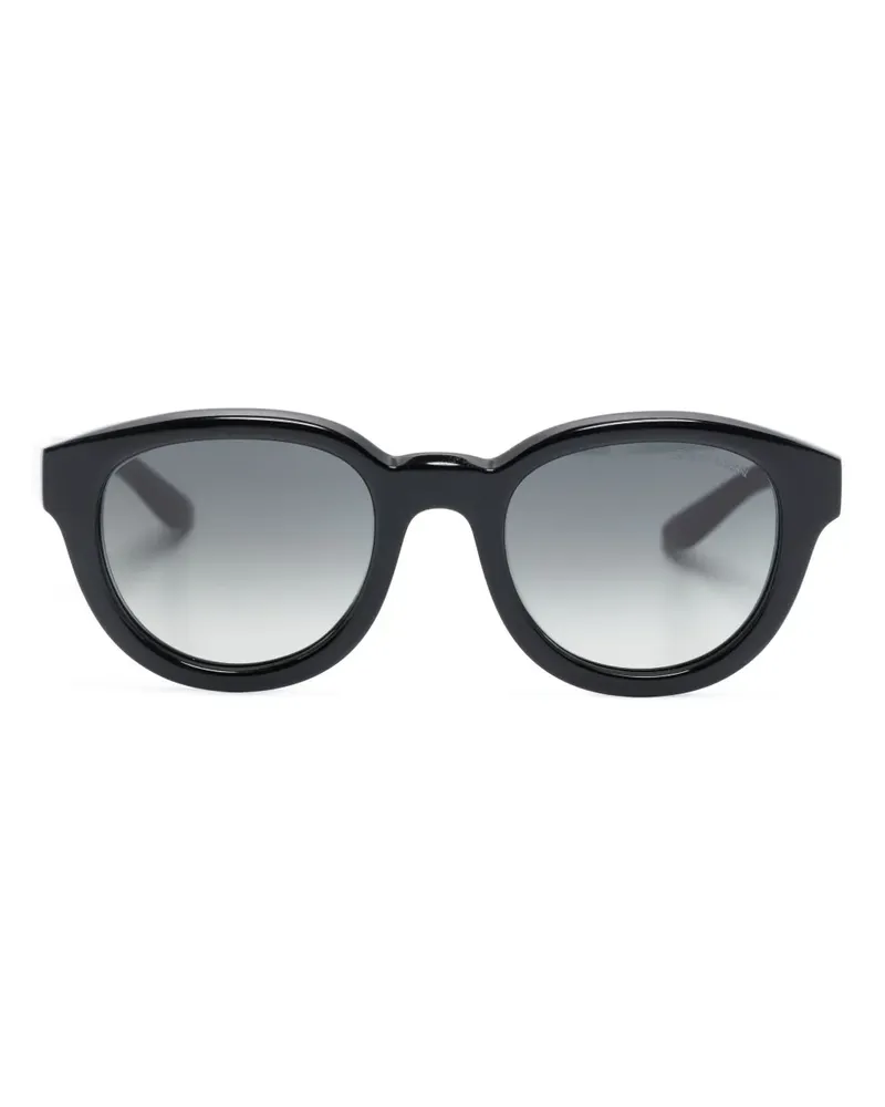 Giorgio Armani Runde Sonnenbrille - Schwarz Schwarz