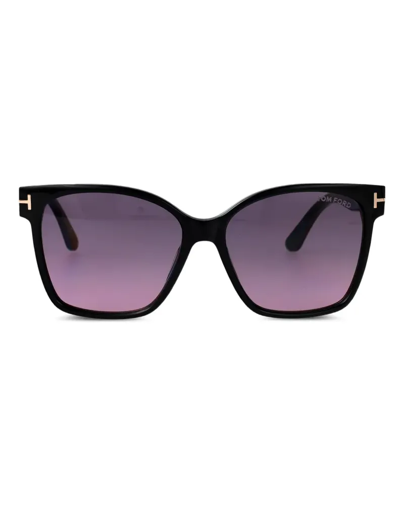 Tom Ford geometric-frame sunglasses - Schwarz Schwarz