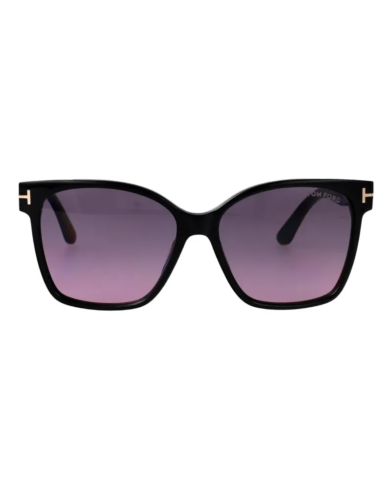Tom Ford geometric-frame sunglasses - Schwarz Schwarz