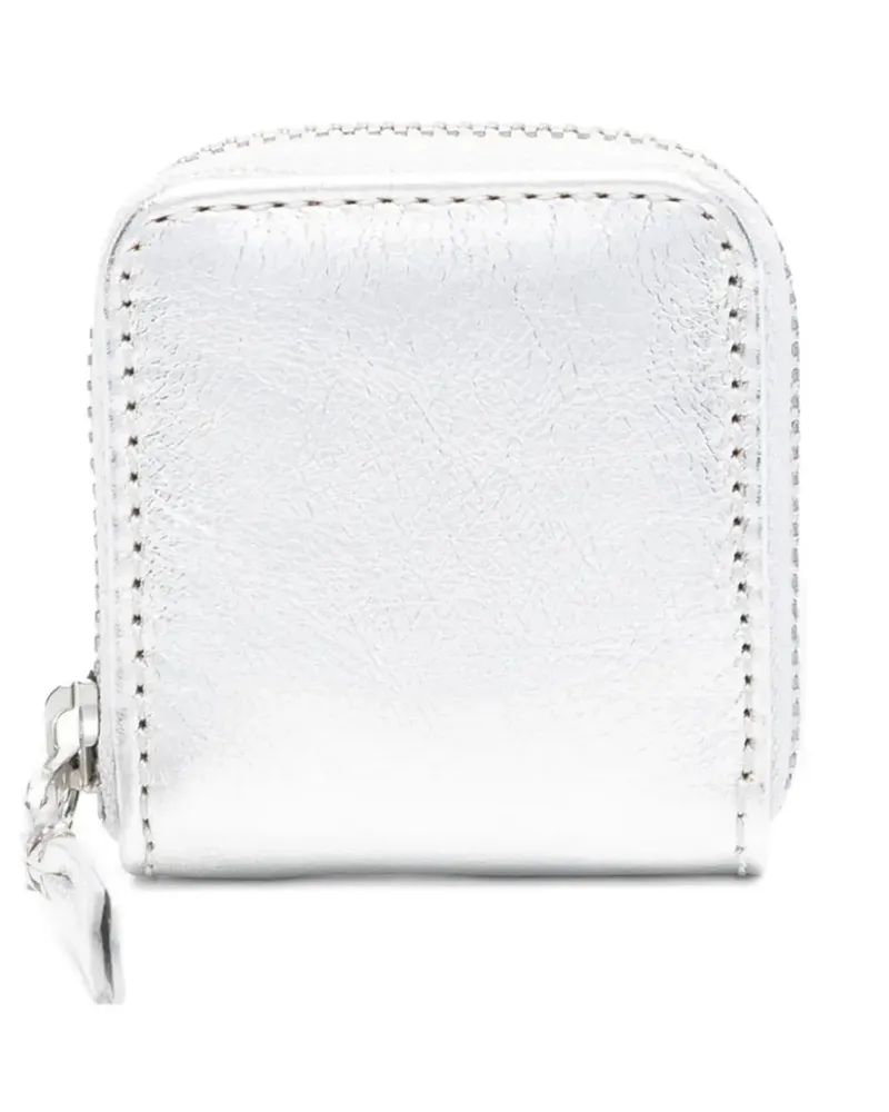 Comme des Garçons Portemonnaie mit Rundumreißverschluss - Silber Silber