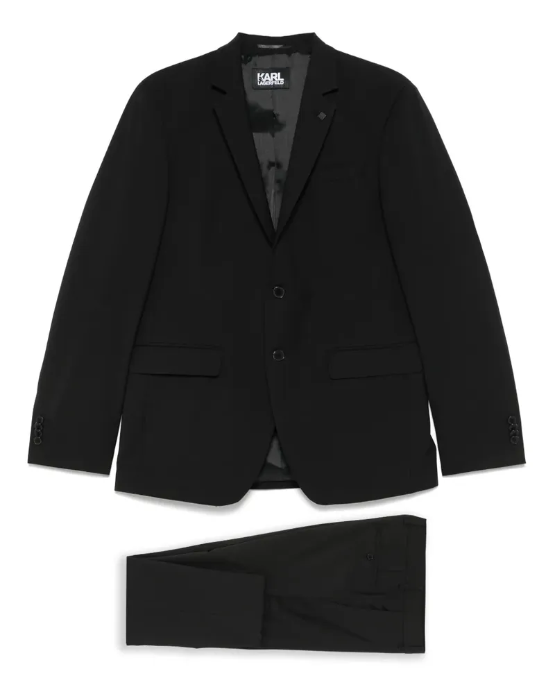 Karl Lagerfeld Einreihiger Anzug - Schwarz Schwarz