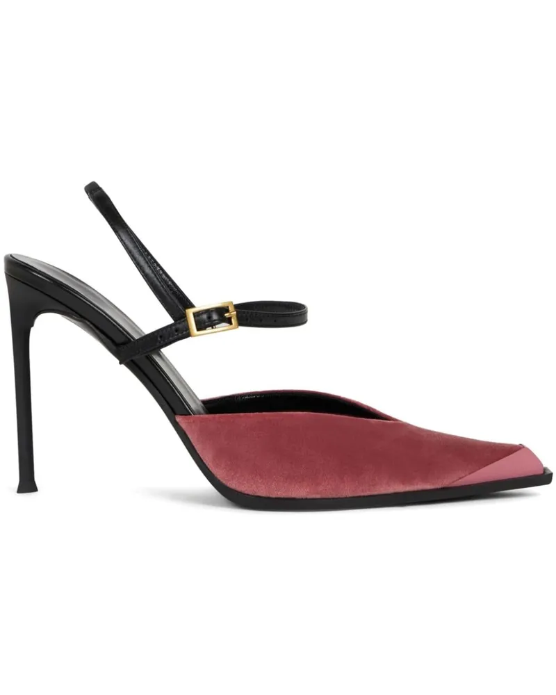 Etro Pumps aus Samt mit Schnalle 100mm - Rosa Rosa