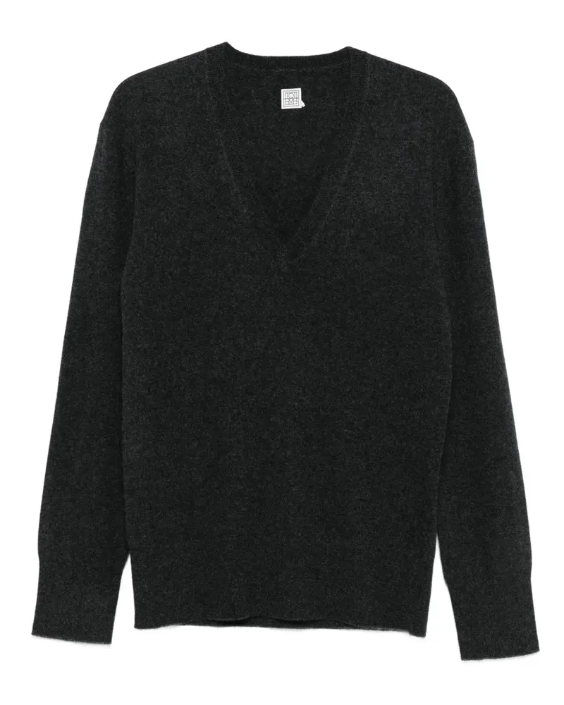Totême Kaschmirpullover mit V-Ausschnitt - Schwarz Schwarz