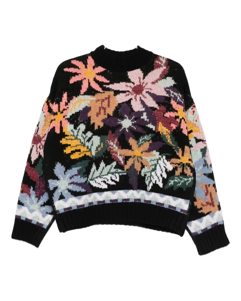 Cecilia Prado Damares floral sweater - Schwarz Schwarz