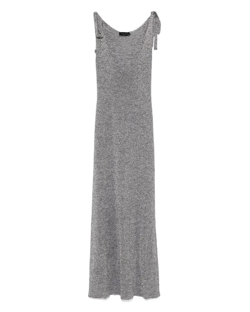 Roberto Collina Maxikleid aus Lurex - Silber Silber