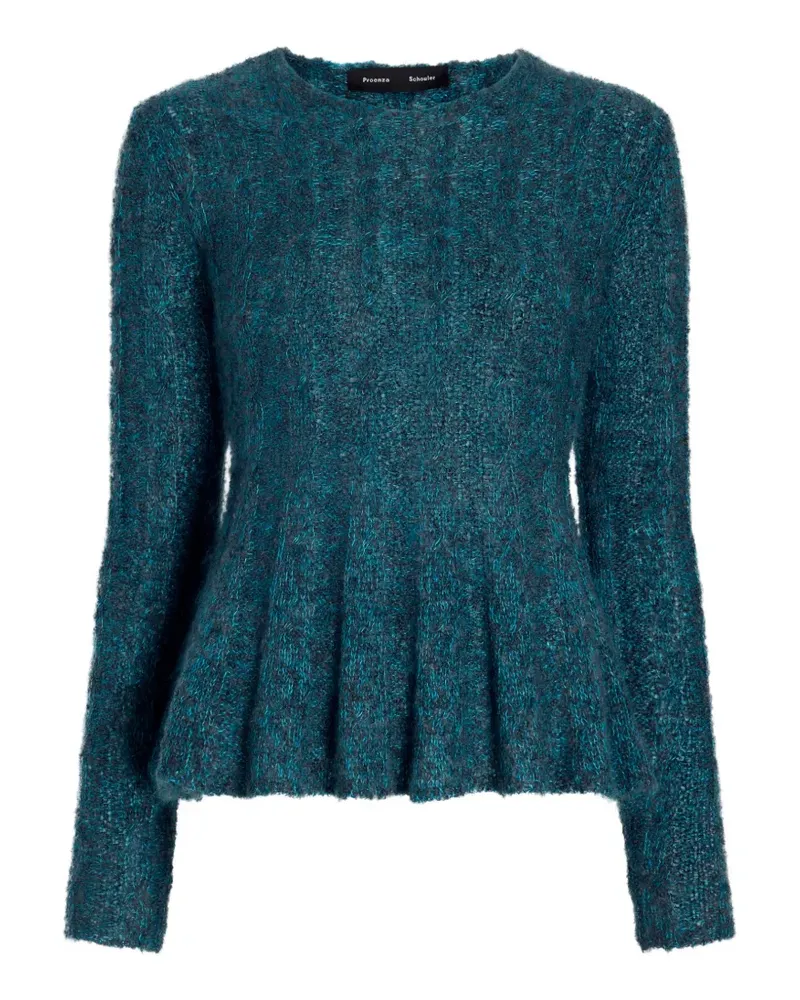 Proenza Schouler Joelle Oberteil aus Mohairschlaufe - Blau Blau