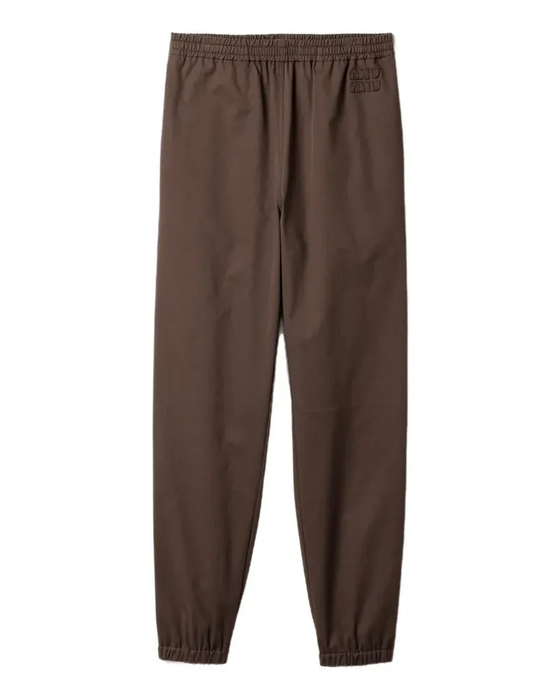 Miu Miu Jogginghose mit elastischem Bund - Braun Braun