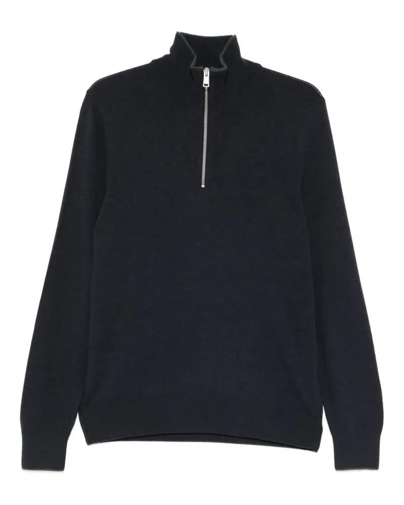Marc O'Polo zip neck sweater - Blau Blau