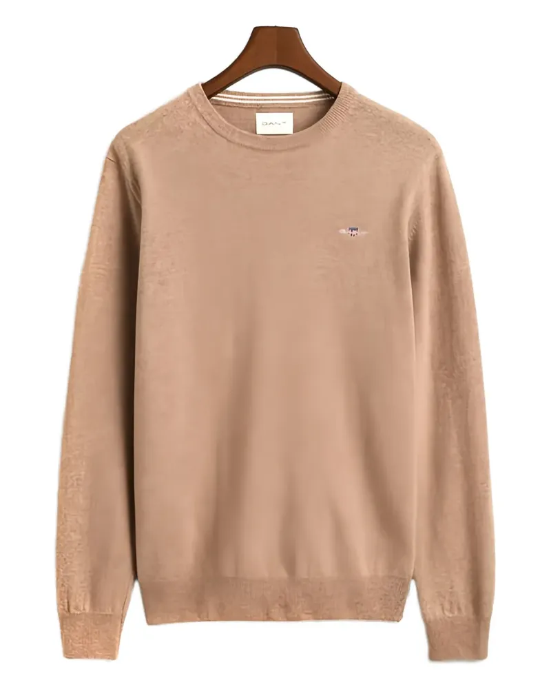 Gant crew neck lambswool c-neck - Nude Nude
