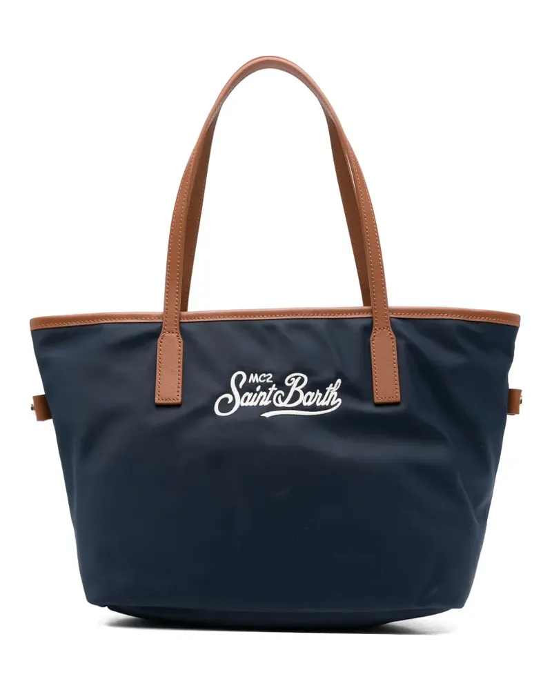 MC2 Saint Barth Tote Bag mit Logo-Stickerei - Blau Blau