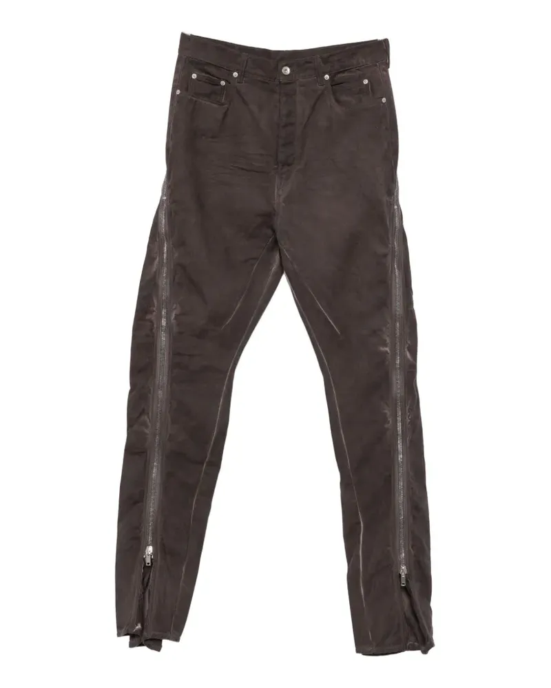 DRKSHDW by Rick Owens zip-detail straight-leg jeans - Grau Grau