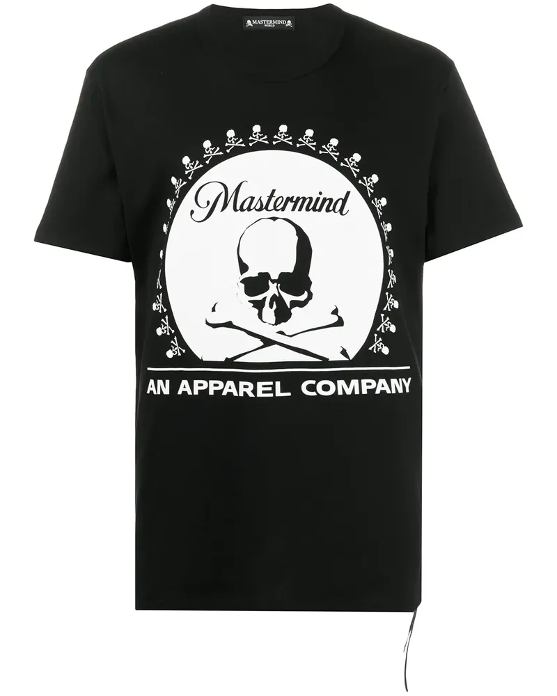Mastermind World T-Shirt mit Totenkopf-Print - Schwarz Schwarz