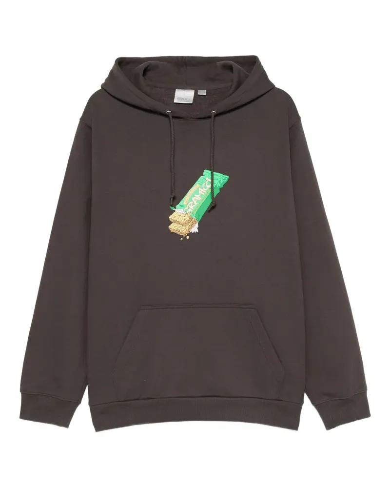GRAMICCI Hoodie mit grafischem Print - Braun Braun