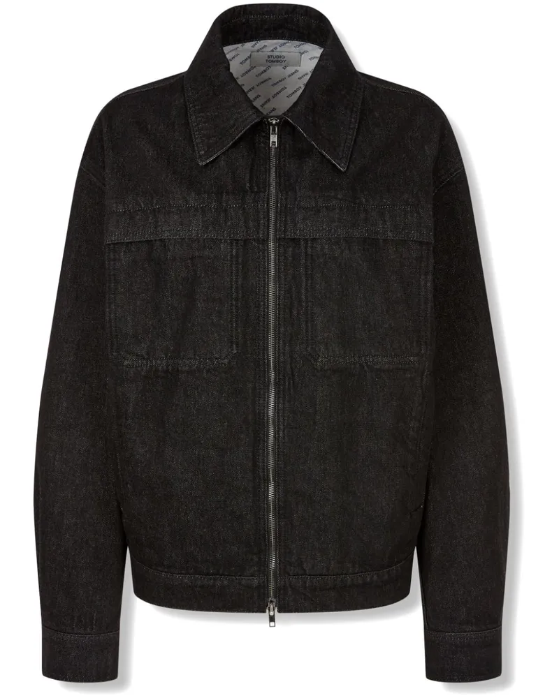 STUDIO TOMBOY Original Jeansjacke - Schwarz Schwarz