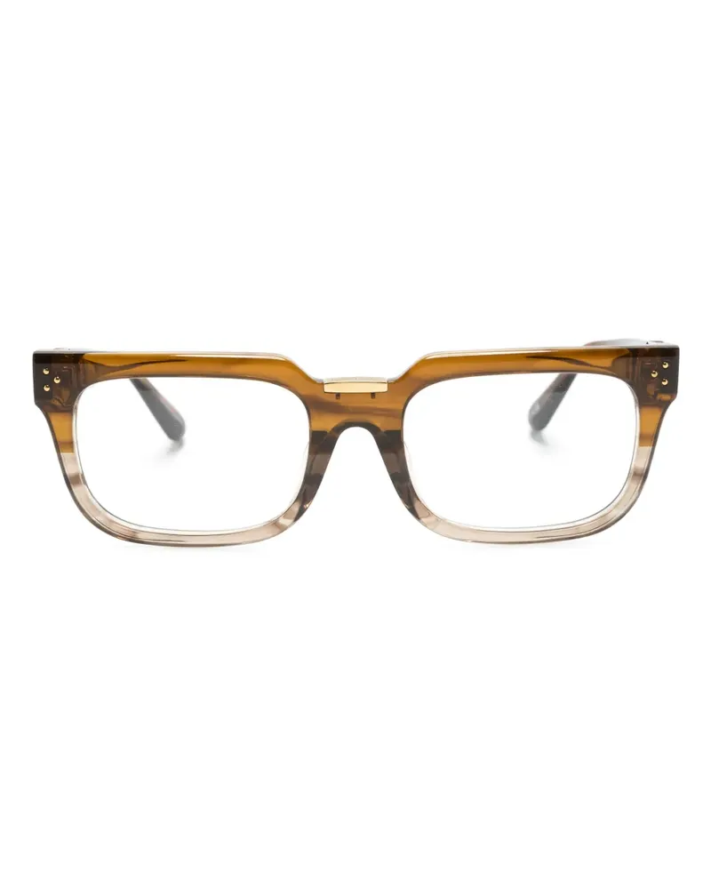 Linda Farrow Eckige Yoan Brille - Braun Braun