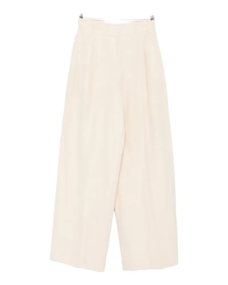 IRO pleated wide-leg trousers - Nude Nude