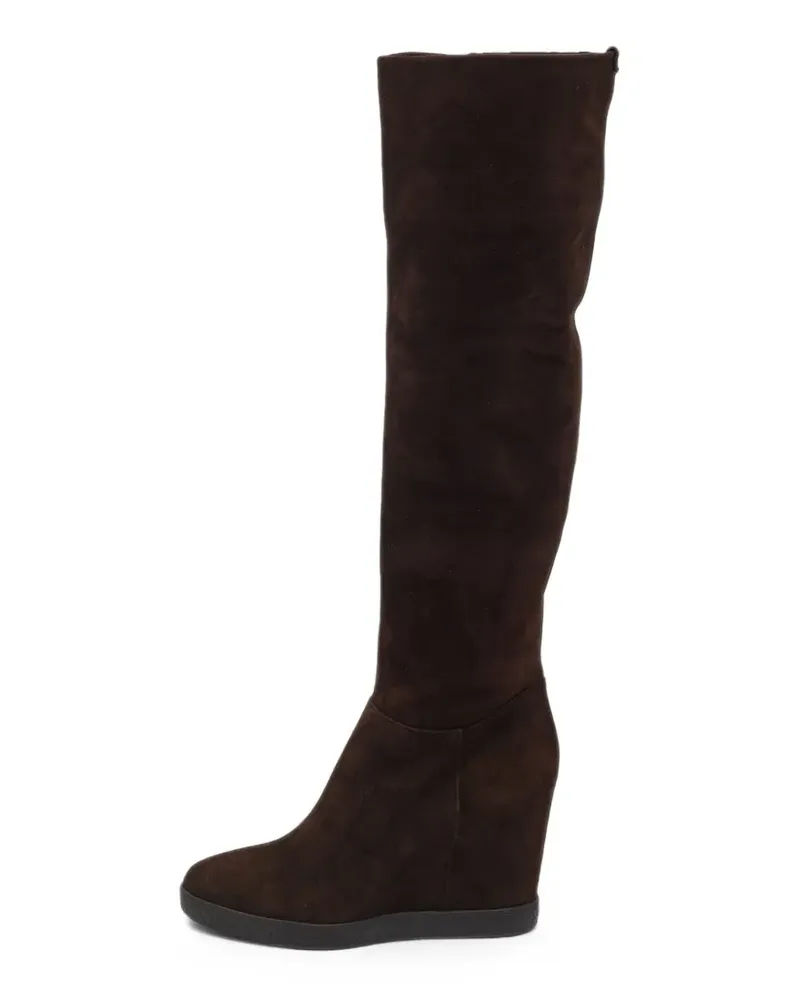 Le Silla Kniehohe Stiefel mit verdecktem Absatz - Braun Braun