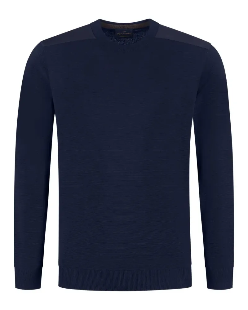 Paul & Shark panelled crew-neck sweater - Blau Blau