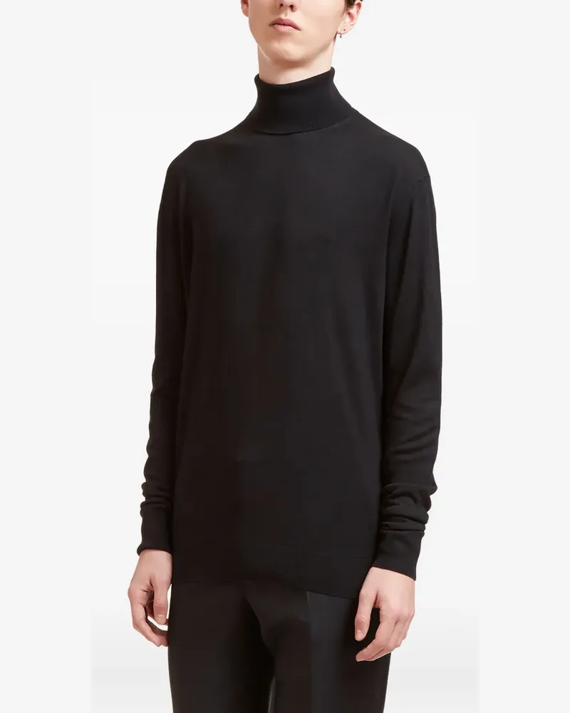 AIEZEN turtleneck knitted sweater - Schwarz Schwarz