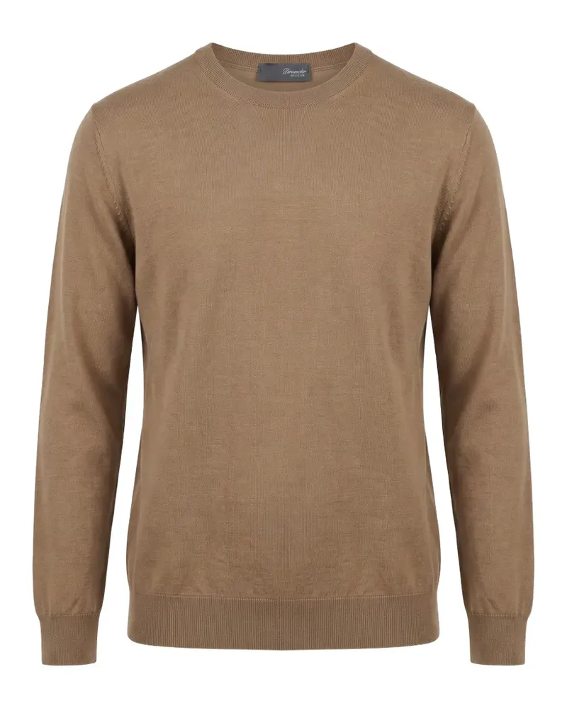Drumohr  Pullover mit Rundhalsausschnitt - Braun Braun