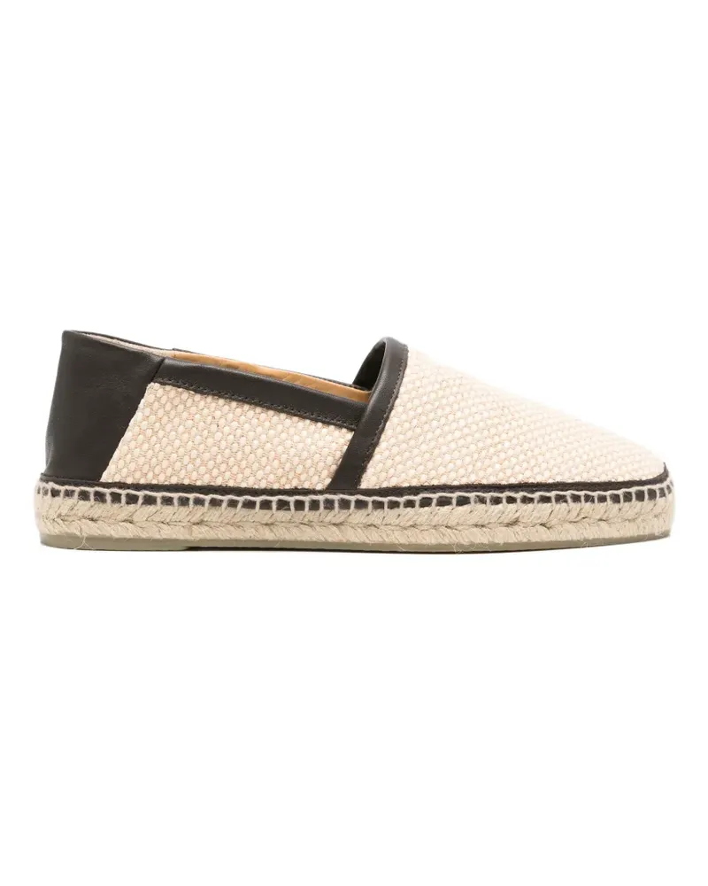 Castañer leather-trim espadrilles - Nude Nude