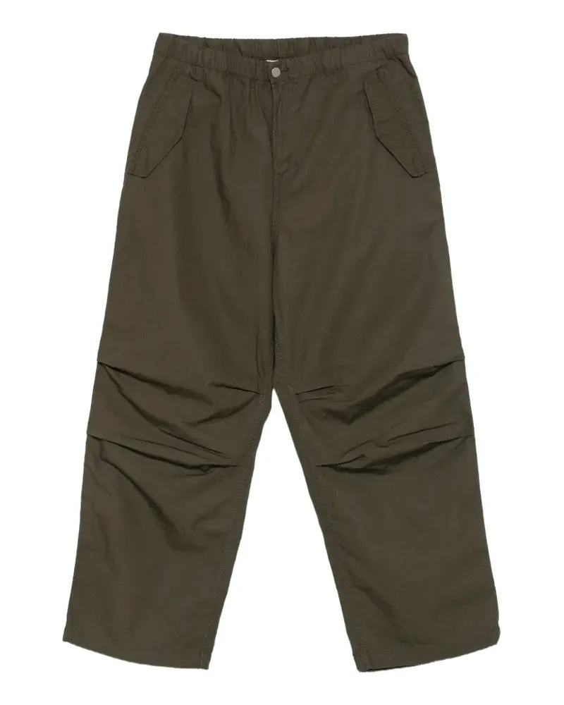 Carhartt WIP Fletcher elasticated logo-patch trousers - Grün Grün