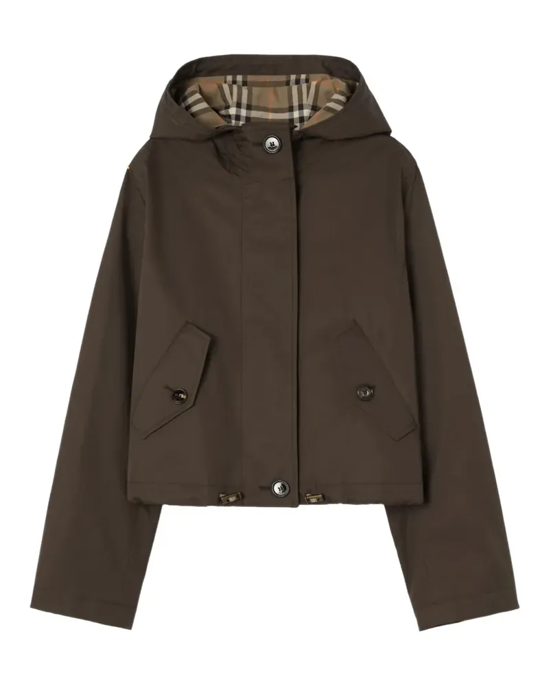 Burberry cropped Tropical gabardine parka - Braun Braun
