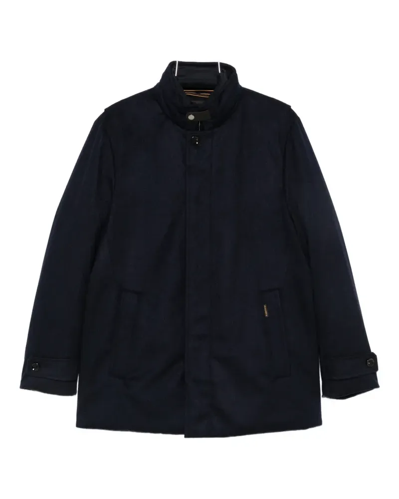 MOORER button-up high-neck jacket - Blau Blau
