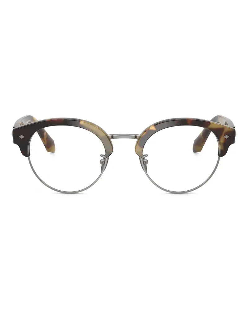Giorgio Armani round-frame glasses - Braun Braun