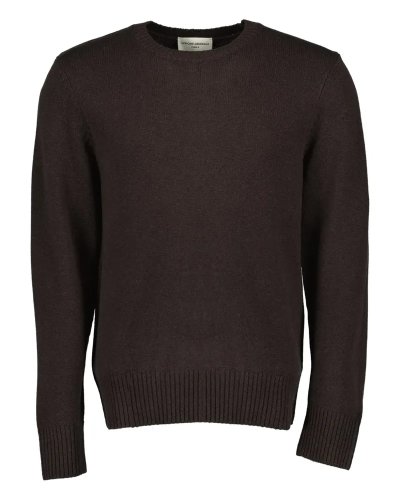 Officine Generale Mycrew Pullover - Braun Braun