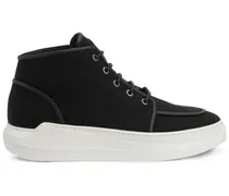 High-Top-Sneakers mit Schnürung - Schwarz